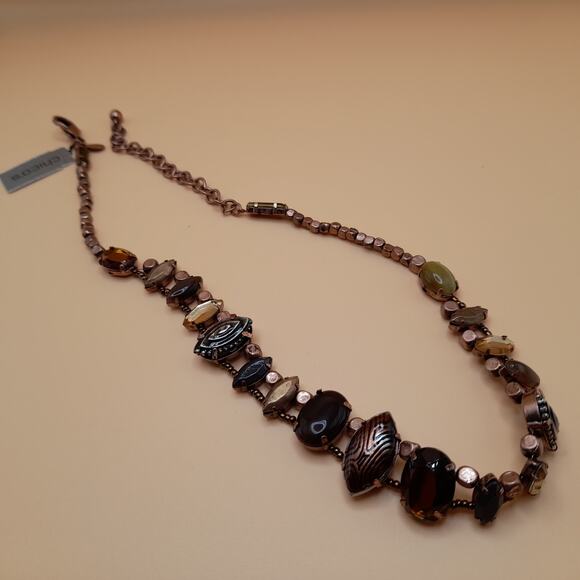 Chico's Beaded Necklace, Bronze Beads, New With Tags, 20" - Picture 11 of 14